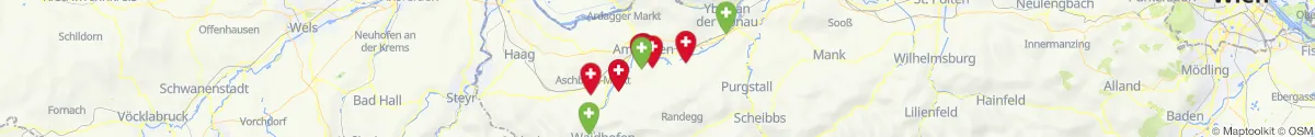 Map view for Pharmacies emergency services nearby Ardagger (Amstetten, Niederösterreich)